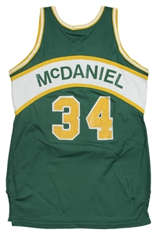 1987-88 Xavier McDaniel Game Used, Signed & Photo Matched Seattle SuperSonics Jersey - Scarce Example (MeiGray & JSA)